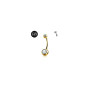 AceFun Piercing nombril argent,6mm 8mm 10mm 10mm 12mm 14mm 16mm Piercing nombril Titane pour femmes 1 pièce 14G solide G23 Pierc