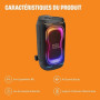 JBL PartyBox 330 Enceinte Bluetooth Portable, Noir | Son JBL puissant, Jeu de Lumières Dynamique, AI Sound Boost, Poignée Télesc