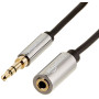 Amazon Basics Auxiliaire Câble audio stéréo 3,5 mm - mâle-femelle, 1.83 m, noir