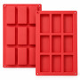 loxeu Moule Silicone Rectangulaire pour Barres de Céréales 9 Alvéoles 2 Pcs | Moule Antiadhésifs Lavables à Chocolat pour truffe