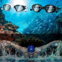 HSTWODE Lunettes de natation optiques avec correction visuelle | Dioptrie : de -0 à -6,0 | Anti-buée | Protection UV | Ajustemen