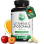 Green Naturals Vitamine C liposomale 1 250 mg – Acérola – 180 gélules | Technologie liposomale · À base d'acérola · Vegan · Cure