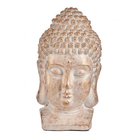 Figure décorative de jardin Buda Tête Blanc/Or Polyrésine (35 x 65,5 x 38 cm) 199,99 €