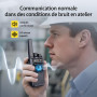 Retevis RT668 Talkie Walkie, Chargeur 6 Voies & Écouteurs, Oreillette,6 Pcs | Talkie Walkie Robuste Rechargeable pour Fabricant 
