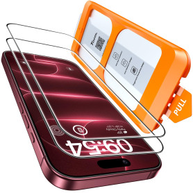 TOCOL Verre Trempé pour iPhone 18 Pro | Lot de 2, Facile à Installer, Sans Bulles, 9H Résistant aux Rayures, Facile à Nettoyer, 