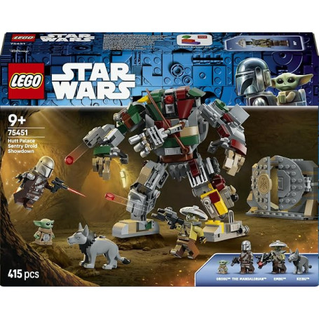 LEGO Star Wars L’Attaque du droïde sentinelle dans Le Palais Hutt 75451 | Jouet pour garçon dès 9 ans, 3 figurines et 2 minifigu