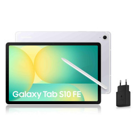 Samsung Galaxy Tab S10 FE, Tablette Android WIFI 10.9" 128 Go, S Pen inclus, Certification IP68, Argent, Chargeur Secteur Rapide