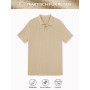 Runcati Polo à manches courtes en tricot pour homme - Coupe droite - Couleur unie - Boutonnière - Polo de golf basique pour les 