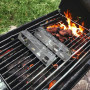 BricoShopping Paire de diffuseur de Chaleur pour Barbecue à gaz de Rechange en Acier Inoxydable 430 Grille pour brûleur, Rideau