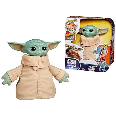 Star Wars Grogu Ton Petit Compagnon, animatronique, Figurine Interactive de 25 cm, Jouets The Mandalorian & Grogu pour Enfants,