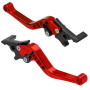 MOCNT 1 Paire Leviers Embrayage Frein de Moto 22mm Réglable Levier Poignée | d'embrayage de Frein CNC Aluminium Double Levier de