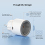 SONOFF S60TPF (DE Type) Prise Intelligente WiFi 16A, Prises de Courant, Contrôle à Distance et Programme de Temps via eWeLink AP