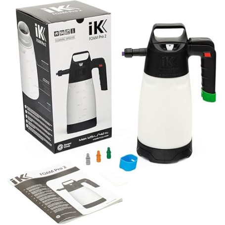 IK Foam PRO 2, Professional Foam Sprayer | Nettoyage, entretien et traitement hygiénique. 3 bar, design ergonomique, soupape de