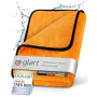 Glart 44WG Chiffon Microfibre De Sechage Auto XXL 90 x 60 cm, Ultra Absorbant, Doux, Sans Peluches, Pour Voiture, Moto, Bateau,