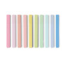 Amazon Basics - Lot de 10 surligneurs pastel, pointe biseautée, sans bavure même sur les bibles, Assortiment