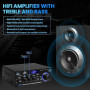 Amplificateur HiFi 600W Mini Bluetooth AK45 Récepteur Stéréo Maison Voiture | Amplificateur numérique 2 canaux 12V/220V avec rad