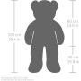 BRUBAKER Peluche géante XXL - Ours/Nounours - 100 cm | Ultra Douce & Mignonne - Blanc