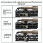 QIRUIMY M600C Lampe de poche LED Torche tactique 600 Lumens,Lumière Scout légère pour mlok Keymod 20mm Picatinny Rail System (Ma