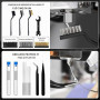 Kit d'accessoires d'imprimante 3D de 221 pièces, avec outil d'ébavurage, convient pour le démontage d'impression 3D, le nettoyag