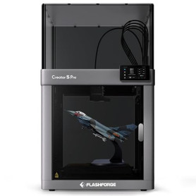Flashforge Creator 5 Pro Imprimante 3D fermée, chambre de chauffage active (65 °C), filtre HEPA13, 4 têtes d'outils indépendante