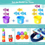 Yitical Jouet Bebe 1 an, Montessori Pêche a la Ligne Jeux pour Enfant 6 9 12 18 Mois, Educatif Jeu Bébé, Cadeau pour Fille Garco