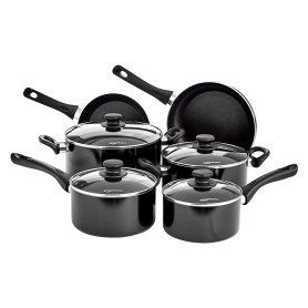 Amazon Basics Ensemble De 6 Ustensiles De Cuisine Antiadhésifs En Céramique Pour Induction, Avec Couvercles