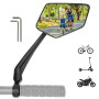 REEZER RS1 - Retroviseur velo et trottinette electrique - guidon 22 à 25,4 mm - DROIT