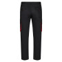 VELILLA 103004 Pantalon de Travail - Noir et Rouge - Taille 38 | Pantalon multipoches renforcé, fermeture zip et bouton, poches 