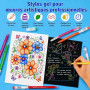Laconile 78 Stylos Gel pour Livre Coloriage Adulte – Pointe Fine 0,6 mm – Gel Pen pour Scrapbooking, Dessin, Écriture, Griffonna