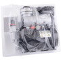 Fengda Compresseur Aerographe Professionnel FD-186 avec réservoir d’air/Régulateur de pression / 3L / 4 bars/Arrêt Auto