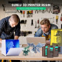SUNLU 4KG Résine Imprimante 3D Résine Standard Gris UV 405nm, Durcissement Rapide, Haute Précision & Bas Rétrécissement, Résine