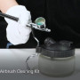 Lanlengtec Kit de nettoyage complet pour aérographe comprenant 1 pot de nettoyage avec support