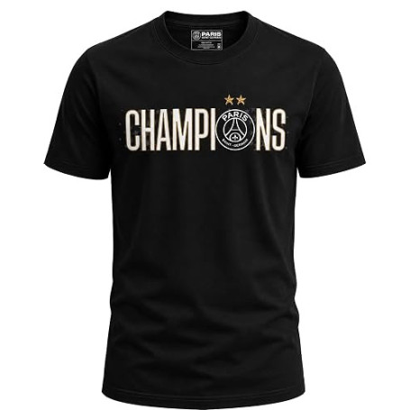 PSG T-Shirt Champions - 2 étoiles - Collection Officielle Paris Saint Germain
