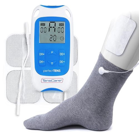 Tenscare - K-Perfect-Sock - Appareil de Soulagement de la Douleur avec Chaussettes Conductrices - Taille M