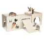 Château de lapin, maison robuste et cachette en bois, fournitures pour lapin