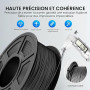 JAYO Noir TPU 95A Filament 1.75mm 0.5kg | Filament TPU Flexible pour Imprimante 3D, Précision +/-0.02mm, Bobine de 0.5kg (500g)
