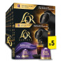 L'OR - Capsules XXL - 50 capsules Lungo Profondo - Intensité 8 | Compatibilité Exclusive L'OR BARISTA® - lot de 5 x 10 capsules