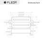 FLEOR Micro à haut rendement Deux micros Humbucker Hot Rail Jeu de micros chevalet et manche Micro humbucker pour guitare électr