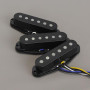 FLEOR Alnico 5 Micro ST Micros à simple bobinage Micro manche/milieu/chevalet de guitare noir pour guitare électrique ST SQ