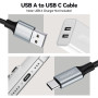 aceyoon Lot de 4 Câbles USB vers USB C, 50 cm, en Nylon Tressé, pour Galaxy S24/S23/S22, Huawei, Google Pixel, OnePlus