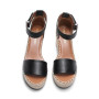 DREAM PAIRS Sandales Compensé Femme Espadrilles Plateforme à Bout Ouvert, Sandales Été Chic avec Bride Cheville, Chaussures de P