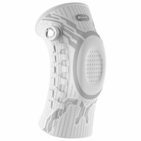 Kuangmi Genouillère Professionnelle Avec Molette Mécanique, Coussinets Gel Rotulien et Stabilisateurs Latéraux - Soutien Articul
