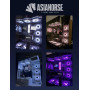 AsiaHorse Ventilateur de boîtier PC ARGB 120MM [Lot de 3] [Infinity Mirror] [HDB] Ventilateur RGB 1800 RPM/ 61.5CFM/ 24 LEDs 5V 