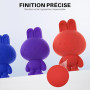 ELEGOO Filament PLA+ 1.75mm Blanc 1KG | Précision Dimensionnelle +/- 0.02mm Bobine de Carton Filament d'Impression 3D Convient à