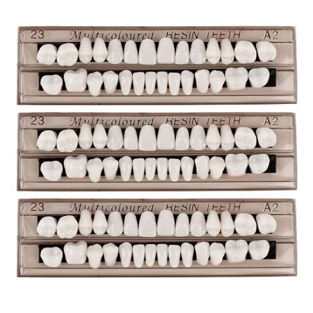 Dents Artificielles, 3 pièces Fausse Dent, Fausse Dent Naturel a Poser, Dents, Resine Dentaire, Couvre Dent Artificielle pour So
