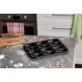 Ibili 820502 Plaque de 12 madeleines, Acier, Noir, 25,9 x 20,9 x 1,4 cm