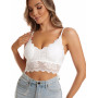 Duufin 5 Pièces Bralette en Dentelle avec Coussinets Amovibles Bralette pour Femme et Fille, 5 Couleurs