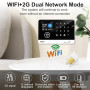 Alarme Maison sans Fil avec Caméra, Système de Sécurité Domestique WiFi/GSM SMS avec Détecteur de Mouvement, Sirène D'alarme 120
