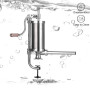 MASTER FENG Poussoir à Saucisse, en Aluminium Inoxydable Machine à Saucisses Professionnelle Manuel Poussoir à Viande avec 8 Tub