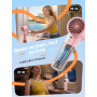 Ventilateur à Main Portable, Mini Ventilateur Puissant 6 Vitesses, Batterie 5000mAh (jusqu'à 15h d'autonomie), Turbo Ventilateur